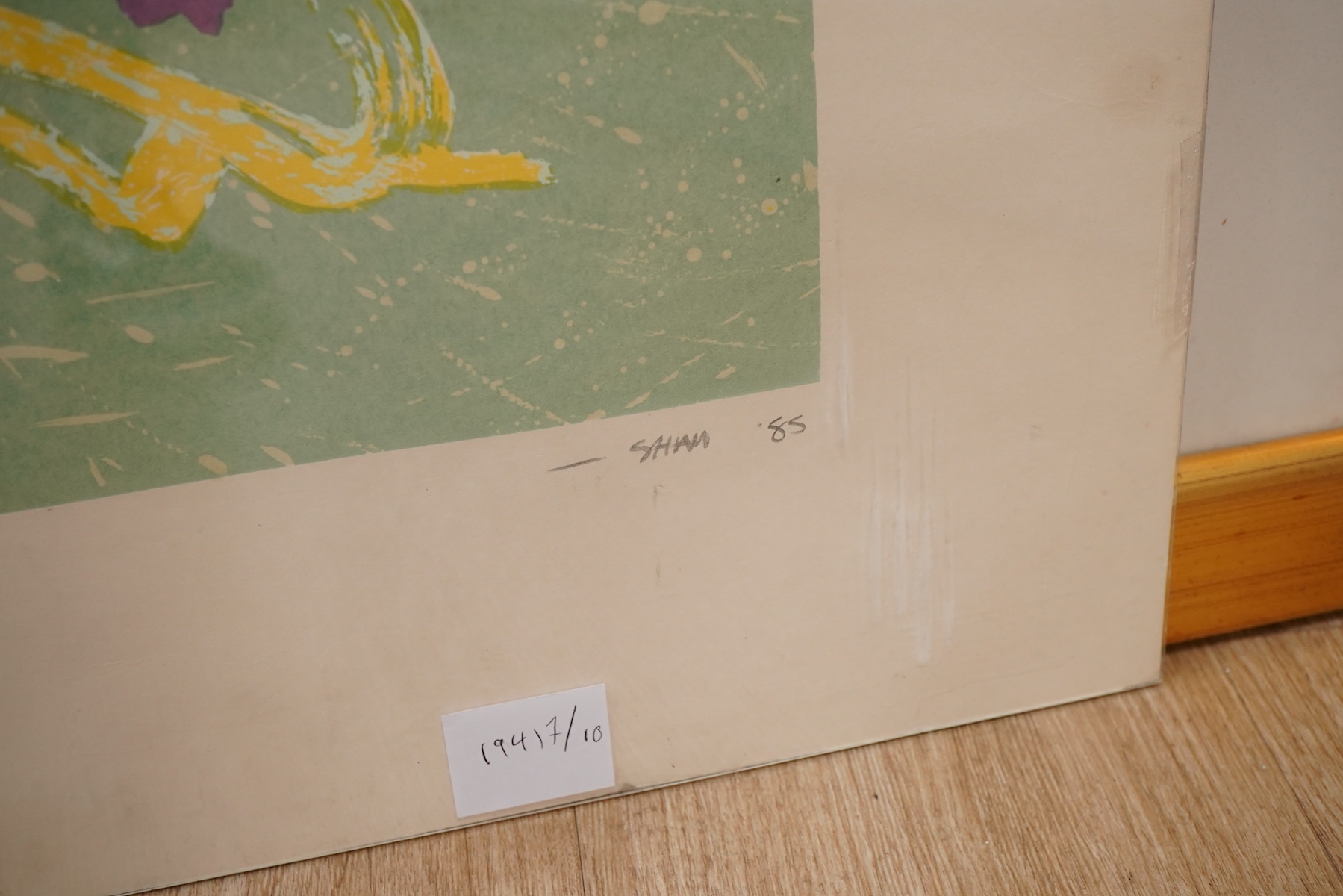David Shaw (1952-1989), 'Bastian', signed and dated '85, limited edition 4/30, lithograph, unframed, 100 x 70cm